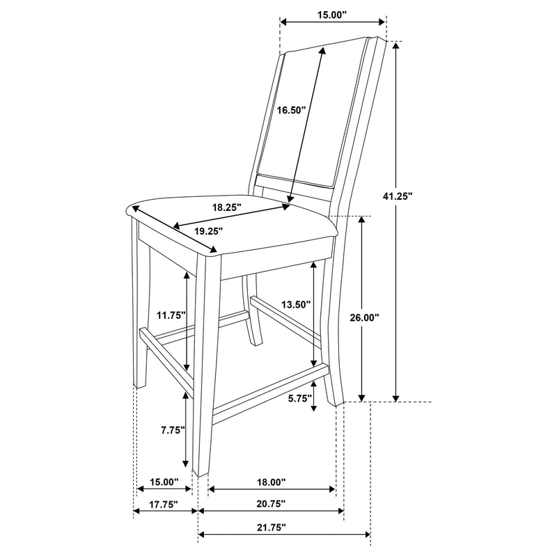 Patterson 5 Pc Counter Height Dining Set