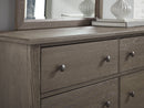 Vaughan Bassett Fundamentals 6 Drawer Dresser in Grey