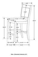 Dewey 5 Pc Counter Height Dining Sets