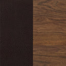 Dewey Upholstered Counter Height Chairs with Footrest (Set of 2) Brown and Walnut