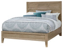 Vaughan-Bassett Passageways Deep Sand Cal King Louvered Bed with Low Profile Footboard in Medium Brown image