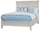 Vaughan-Bassett Passageways Oyster Grey Queen Mansion Bed with Low Profile Footboard in Grey image