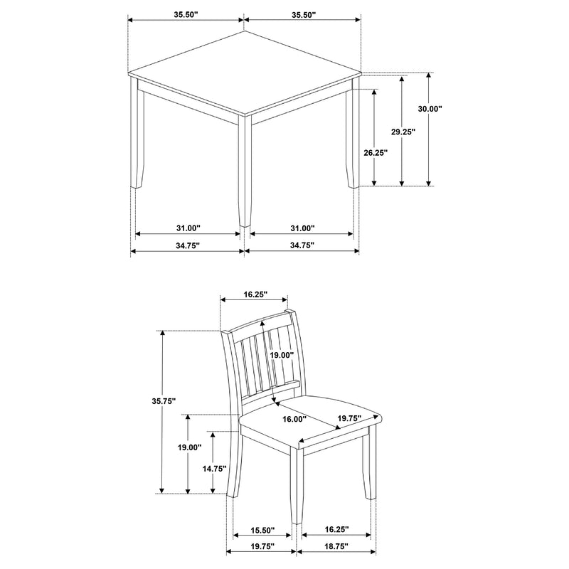 Parkwood 5 Pc Dining Set