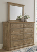 Vaughan Bassett Carlisle 8-Drawer Dresser in Warm Natural