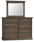 Vaughan Bassett Carlisle Corbel Mirror in Dark Sable
