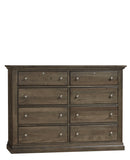 Vaughan Bassett Carlisle 8-Drawer Dresser in Natural Grey