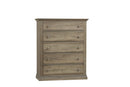 Vaughan Bassett Carlisle 5 Drawer Chest in Natural Grey image