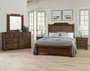 Vaughan-Bassett Joinery Plank King Poster Bed in Natural Oak 192