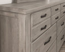 Vaughan-Bassett Joinery 6 Drawer Dresser in Washed White Oak