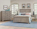 Vaughan-Bassett Joinery King Panel Bed in Washed White Oak 194