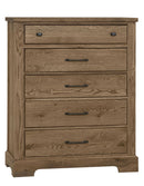 Vaughan Bassett Yosemite 5 Drawer Chest in Natural image