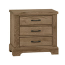 Vaughan Bassett Yosemite 3 Drawer Nightstand in Natural image