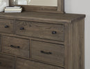 Vaughan Bassett Yosemite 7 Drawer Dresser in Smoke