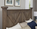 Vaughan Bassett Yosemite Queen Panel Bed in Smoke