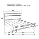Miranda Panel Platform Storage Bed