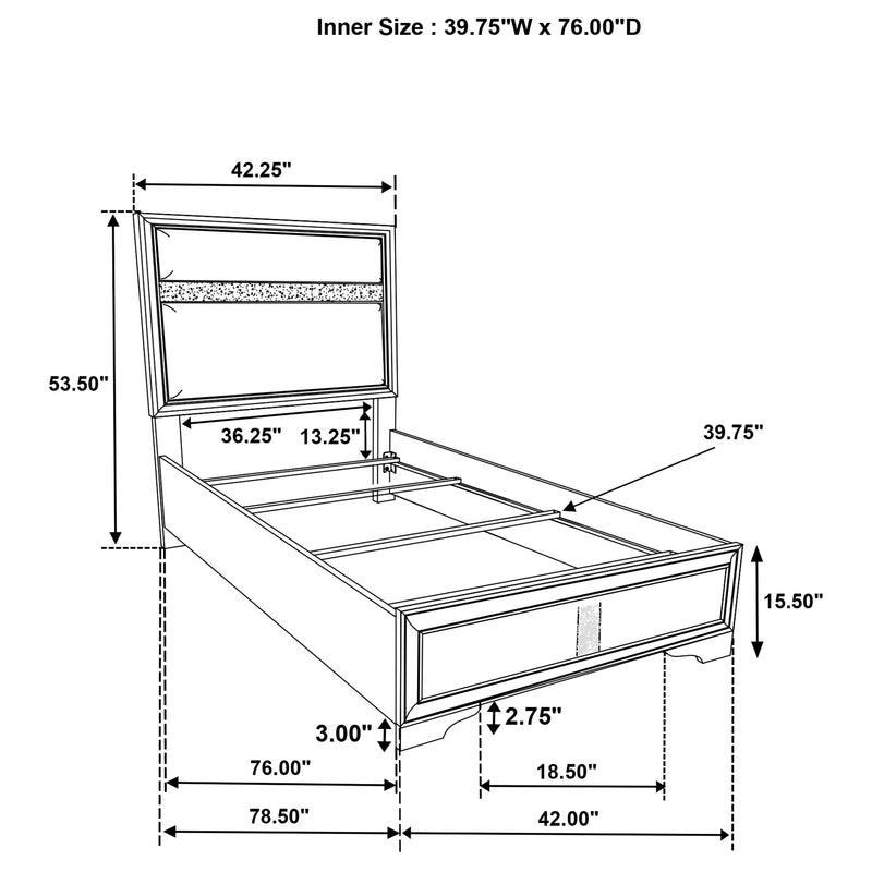 Miranda Twin Bed