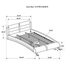 Jeremaine 5 Pc Bedroom Sets White