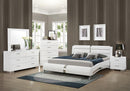 Jeremaine 4-piece California King Bedroom Set Glossy White