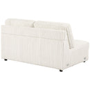 Emberson Upholstered Armless Loveseat Ivory