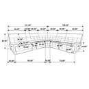 Hewitt Dual Power Reclining Sectional