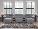 Modmax II Power Reclining Sectional with Chaise and Audio Consoles