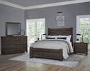 Vaughan Bassett Dovetail King Poster Bed with 6x6 Footboard in Java