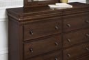 Vaughan Bassett Vista 8-Drawer Dresser in Warm Cherry