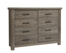 Vaughan Bassett Yellowstone 8 Drawer Dresser in Dapple Grey image