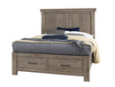 Vaughan Bassett Yellowstone King American Dovetail Panel Storage Bed in Dapple Grey image