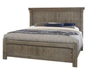 Vaughan Bassett Yellowstone California King American Dovetail Panel Bed in Dapple Grey image