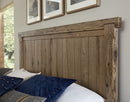 Vaughan Bassett Yellowstone King American Dovetail Panel Storage Bed in Chestnut Natural