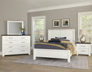 Vaughan Bassett Yellowstone Queen Panel Bed in White & Buckskin
