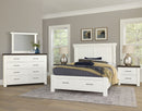 Vaughan Bassett Yellowstone 2 Drawer Nightstand in White & Buckskin