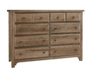 Vaughan Bassett Cool Farmhouse Dresser in Natural image
