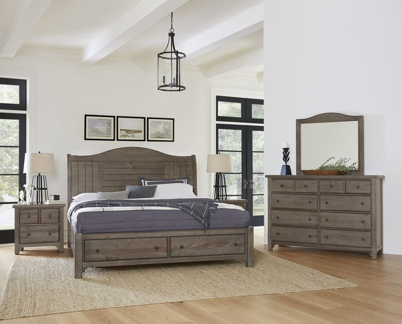 Vaughan Bassett Cool Farmhouse Nightstand in Grey