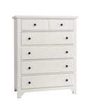 Vaughan Bassett Cool Farmhouse 5-Drawer Chest in Soft White image