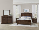 Vaughan Bassett Lancaster County Queen Panel Bed in Amish Walnut