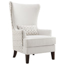 Pippin Upholstered Wingback Accent Chair Latte