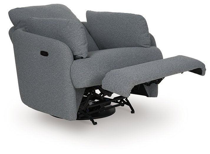 Alainmont Next-Gen Nuvella Swivel Power Recliner