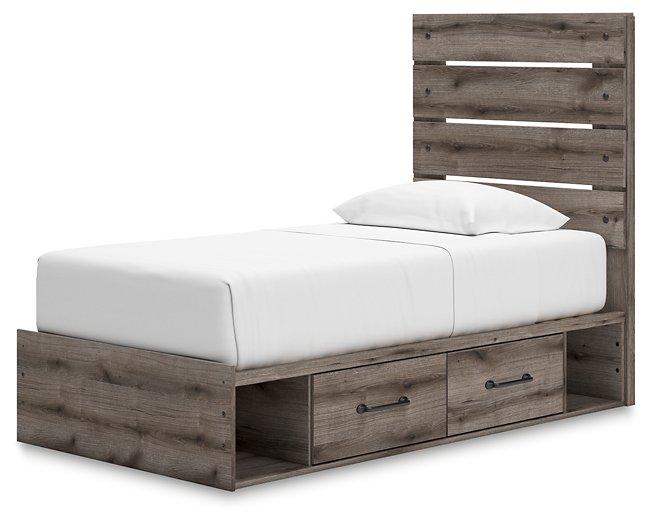 Graystorm Bed with Storage