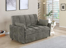 Cotswold Tufted Cushion Sleeper Sofa Bed Light Grey & Dark Grey