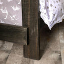 Arlette Twin/Twin Bunk Bed Brown, Black, Gray, & White