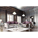 Benigno Love Seat Silver & Gray