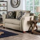 BELSIZE Loveseat Grey, Beige, & Choclate
