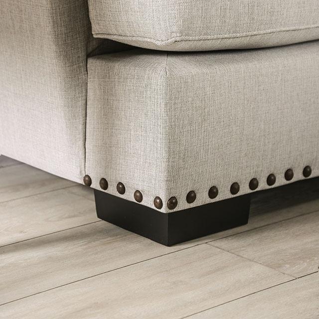 PICOTEE Sofa, Light Gray/Black