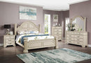 Pamphilos 4 & 5 Piece Queen Bedroom Set Gray & White