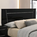 MAGDEBURG Cal.King Bed, Black & White