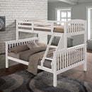 Brookings Twin/Full Bunk Bed White, Brown & Black