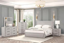 Crowthorne Bed White & Grey