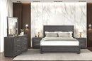 Crowthorne E.King & Queen Bed Grey & White